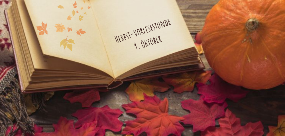Grafik zur Herbst-Vorlesestunde am 9. Oktober