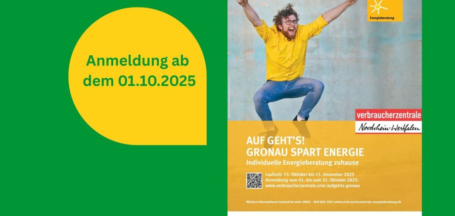 Grafik mit einem Poster der Verbraucherzentrale