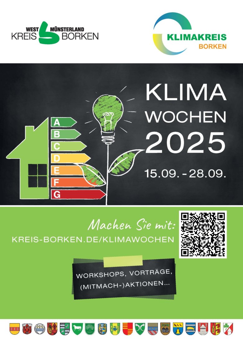 Das Plakat zu den Klimawochen im Kreis Borken. Das Plakat zu den Klimawochen im Kreis Borken.