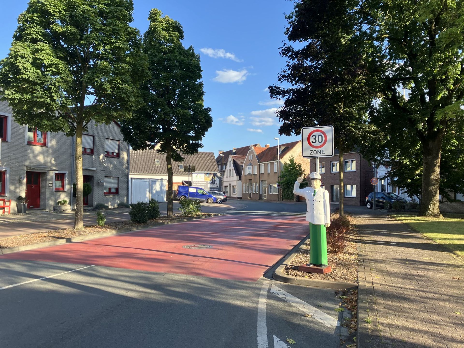 Tempo-30-Schild an der Gronauer Straße.