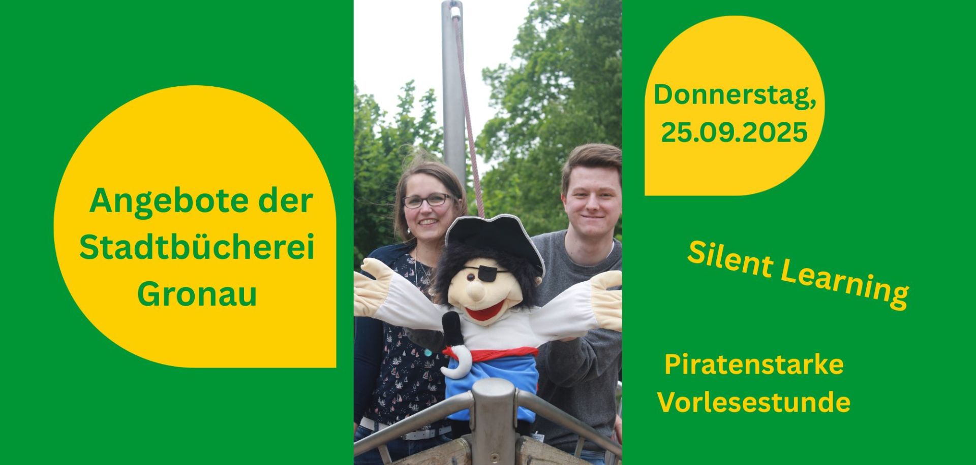 Grafik zu Angeboten der Stadtbücherei am 25.09.2025