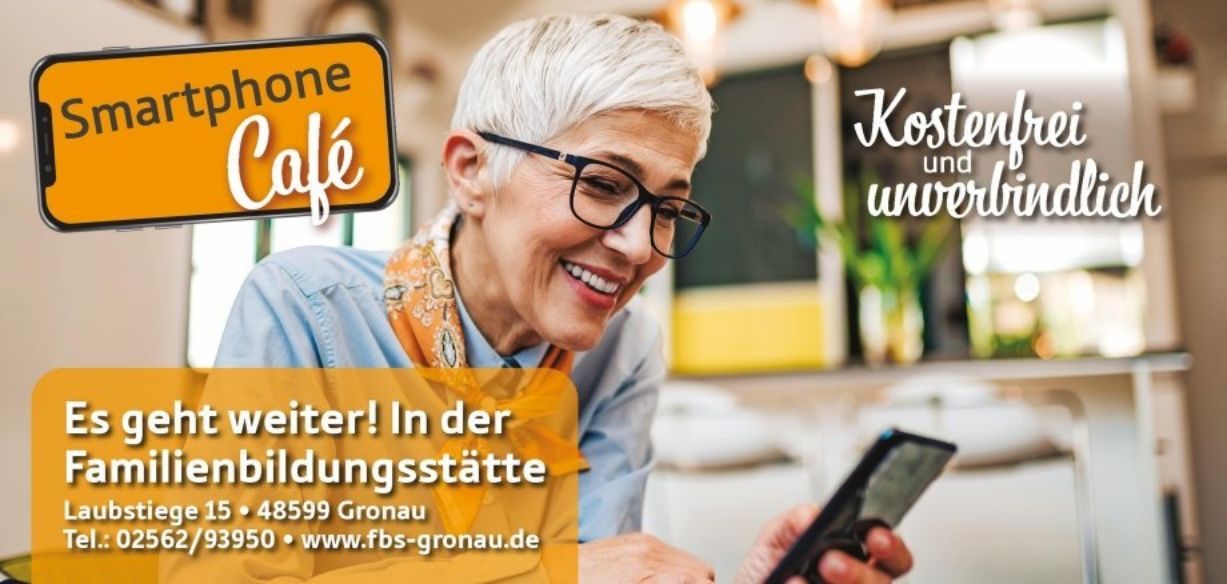 Grafik mit Informationen zum Smartphne-Cafe spezial