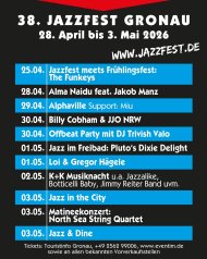 Übersicht Jazzfest
