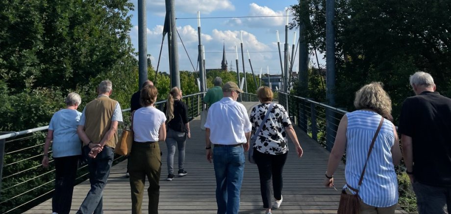 Eine Stadtführung mit Günter Poggemann durch Gronau.