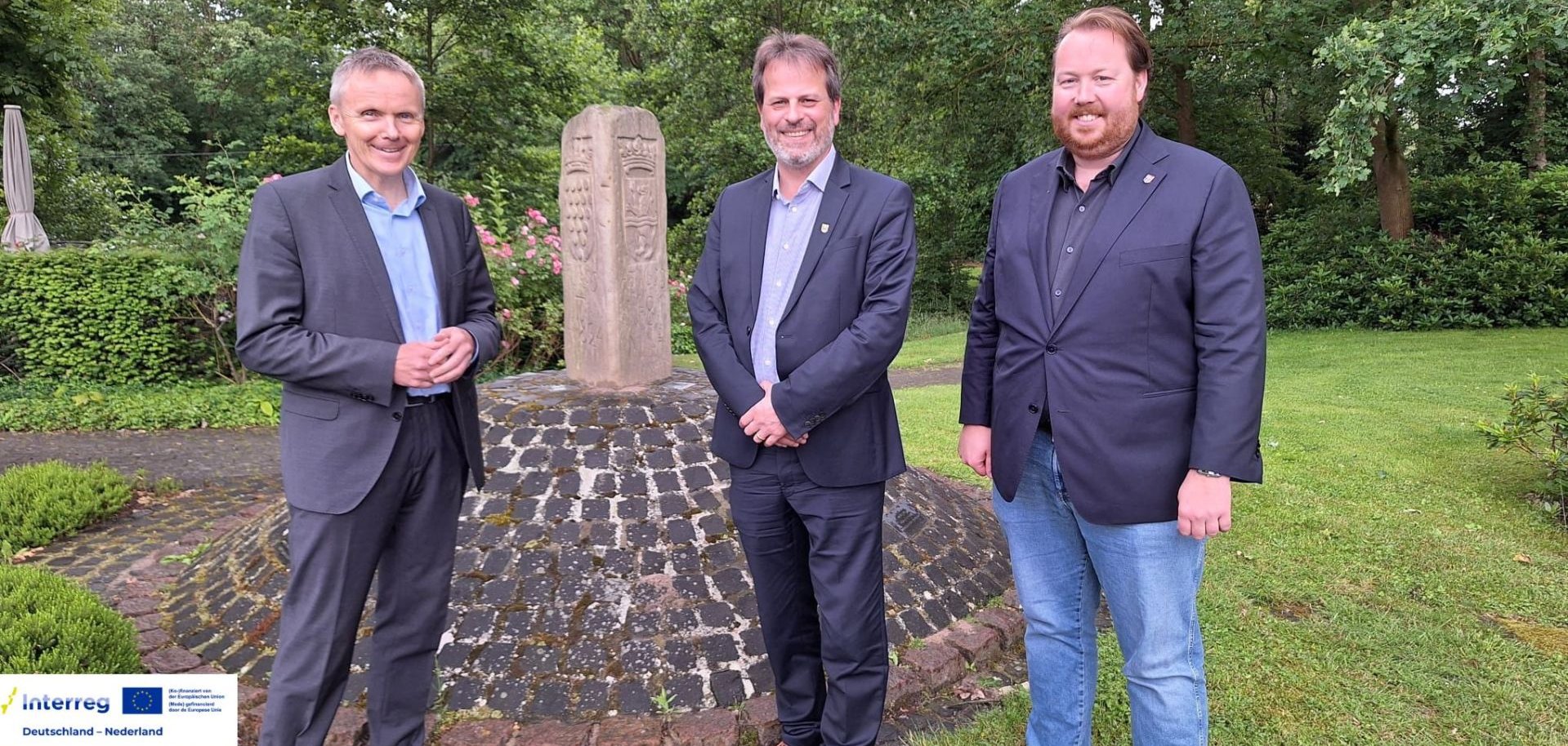 Bürgermeister Volker Pannen, Bürgermeister Jörg von Borczyskowski, Bürgermeister Jeroen Diepemaat
