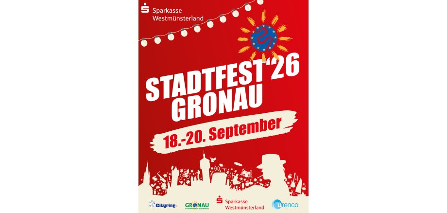 Stadtfest Gronau 2026 Stadtfest Gronau 18.-20. September 2026