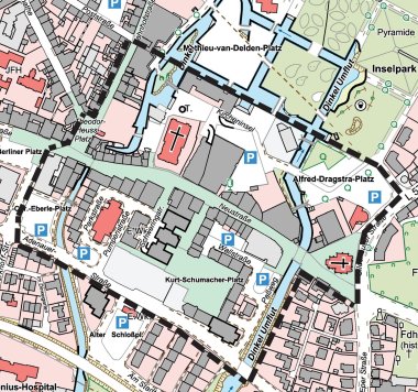 Übersichtsplan Fotowettbewerb Innenstadt