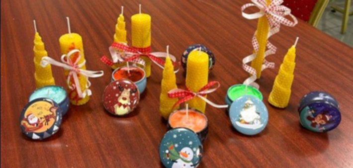 selbstgemachte Kerzen